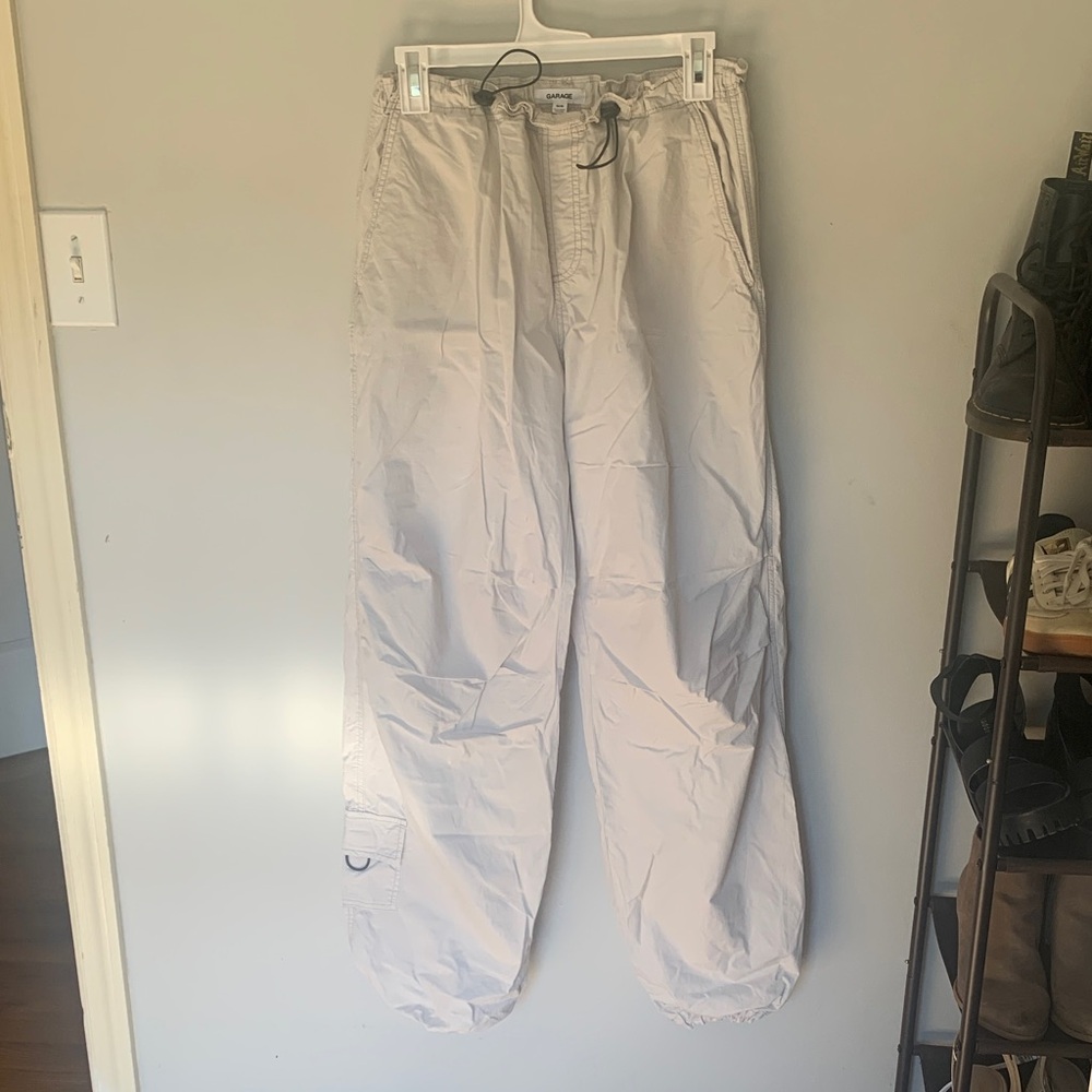 Women's Gray Parachute Pants